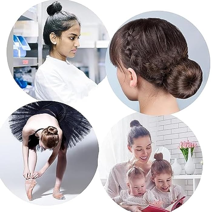 fashion mania Hair Bun Maker for Women DIY Girls French Hair Bun Snap Roll Bun Tool Twist Donut Bun Hairstyle - Hair Bun Maker for Long Hair (black) - Image 5